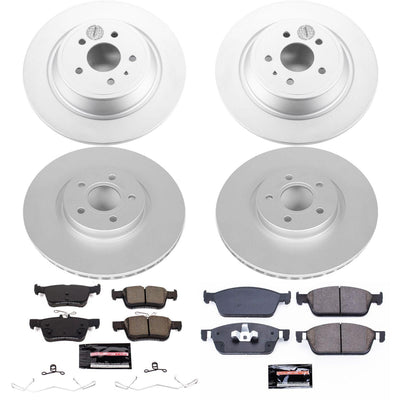 Power Stop 17-18 Ford Escape Front & Rear Z23 Evolution Sport Coated Brake Kit