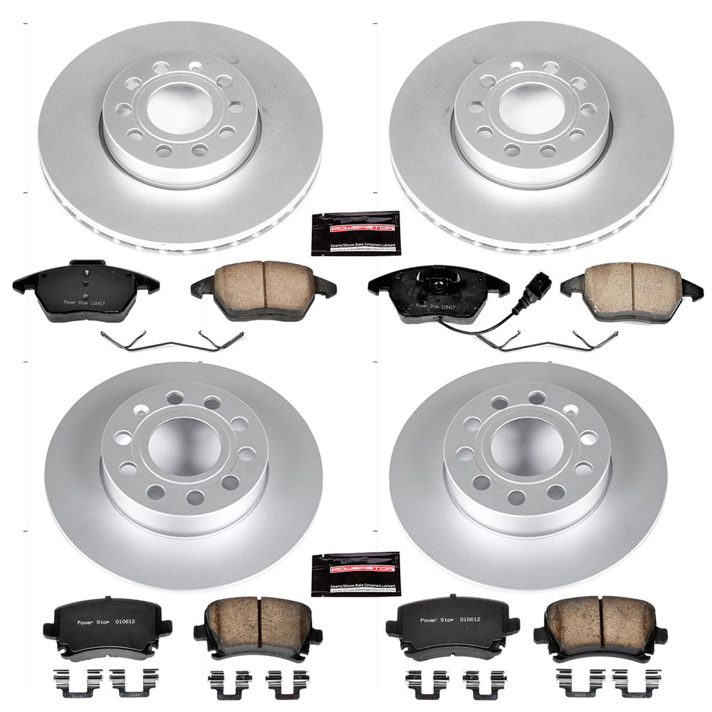Power Stop 05-10 Volkswagen Jetta Front & Rear Z23 Evolution Sport Coated Brake Kit