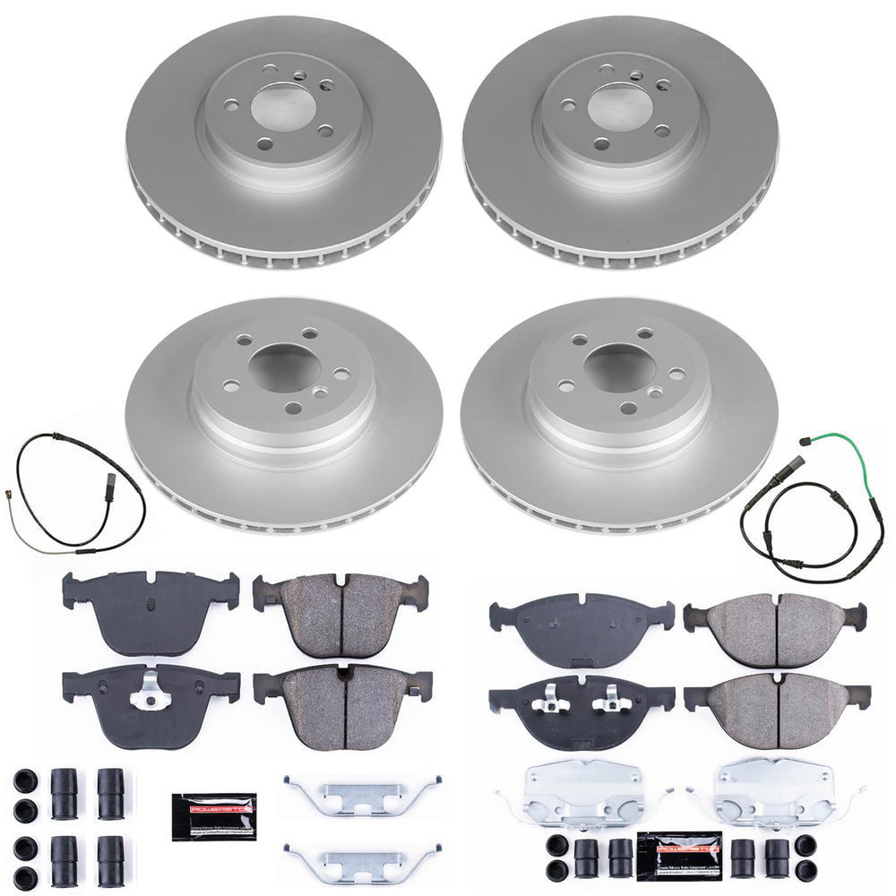 Power Stop 2019 BMW X6 Front and Rear Z17 Coated Brake Kit