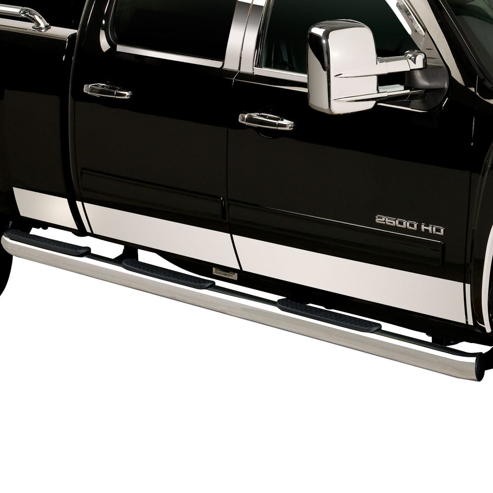 Putco 07-13 GMC Sierra Reg Cab 6.5 Short Box - 6in Wide - 12pcs Black Platinum Rocker Panels
