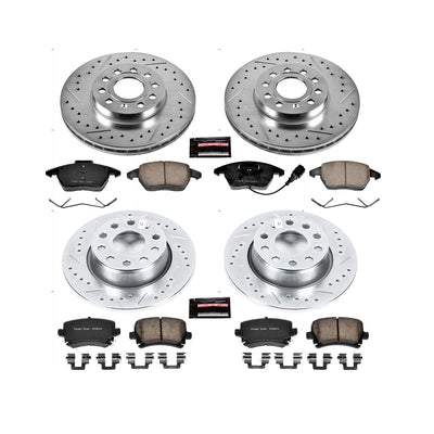 Power Stop 2010 Volkswagen Golf Front & Rear Track Day SPEC Brake Kit