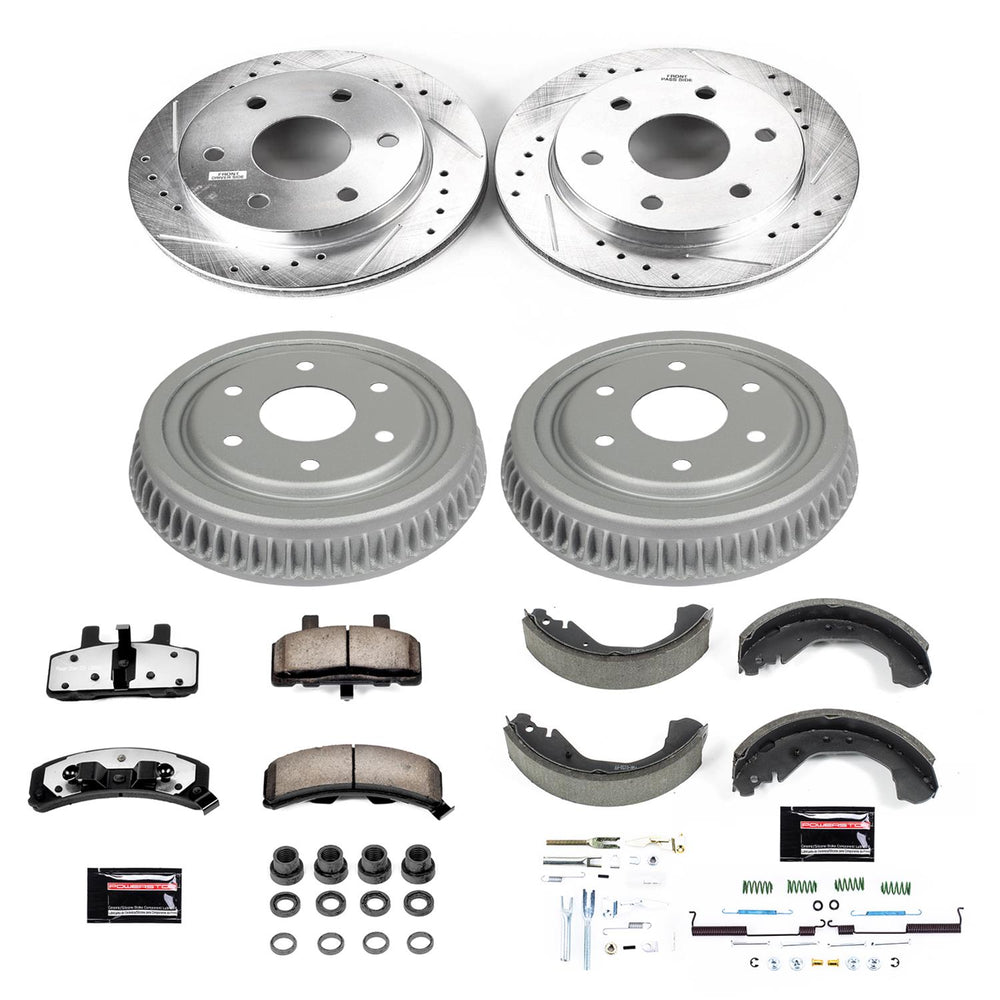 Power Stop 88-91 Chevrolet K1500 Front & Rear Z36 Truck & Tow Brake Kit