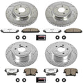 Power Stop 05-18 Chrysler 300 Front & Rear Z26 Street Warrior Brake Kit
