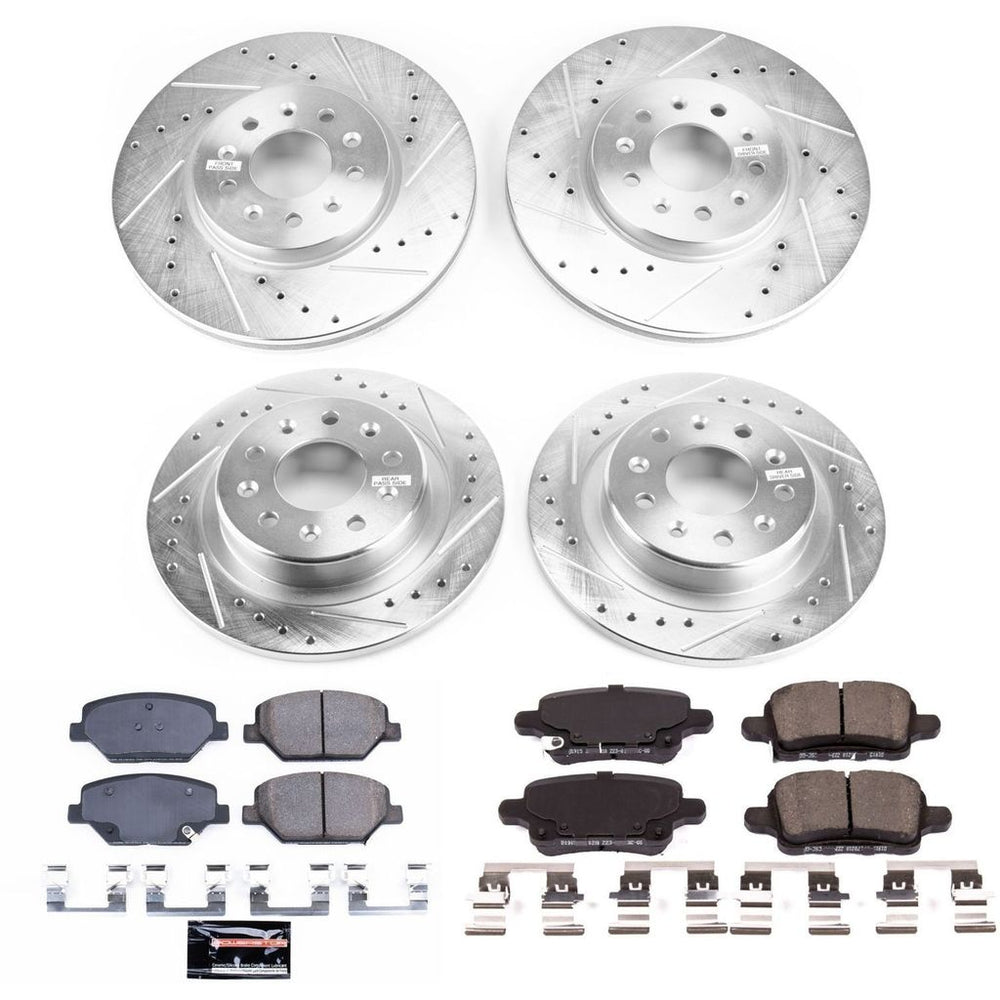 Power Stop 2018 Chevrolet Equinox Front & Rear Z23 Evolution Sport Brake Kit