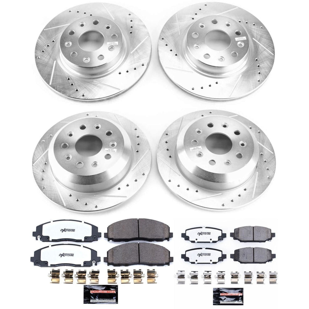 Power Stop 18-19 Jeep Wrangler Front & Rear Z36 Truck & Tow Brake Kit