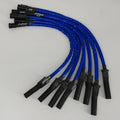 Granatelli 10-14 Ford 6.2L Perf Wire Set w/Inserts/Blue Hi-Temp Jacket/Black Fire Sleeve