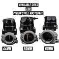 Granatelli 50mm 14PSI Piston Actuated Wastegate - Black Anodized