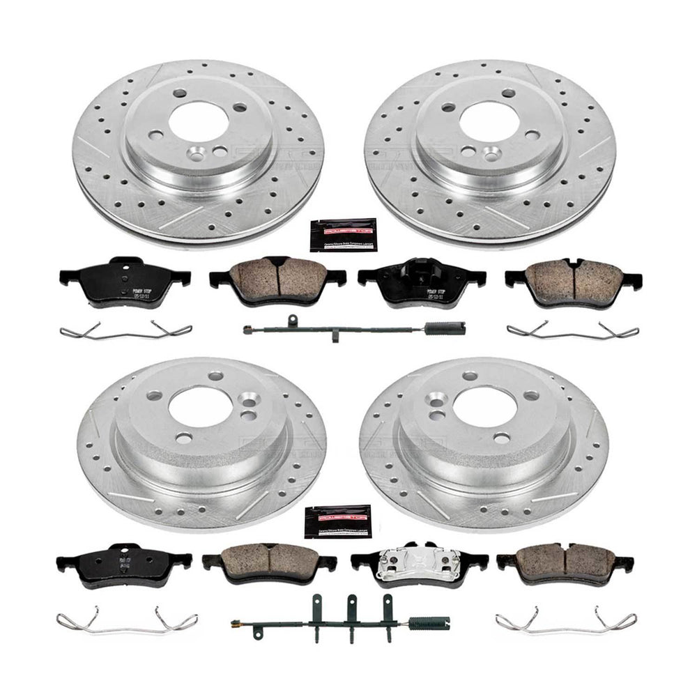 Power Stop 02-06 Mini Cooper Front & Rear Z23 Evolution Sport Brake Kit