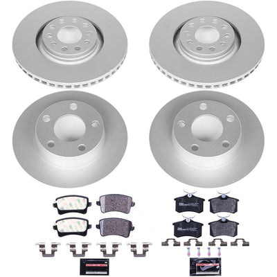 Power Stop 00-01 Audi A6 Quattro Front & Rear Euro-Stop Brake Kit