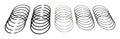 Standard Piston Ring Set for 11-18 Jeep JK Wrangler & WK Grand Cherokee w/ 3.6L Crown Automotive