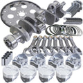 Eagle Chevy 350 3.480in Crank 6.000in I-Beam Rods -3.7cc Flat Top 4.000in Pistons Rotating Assembly