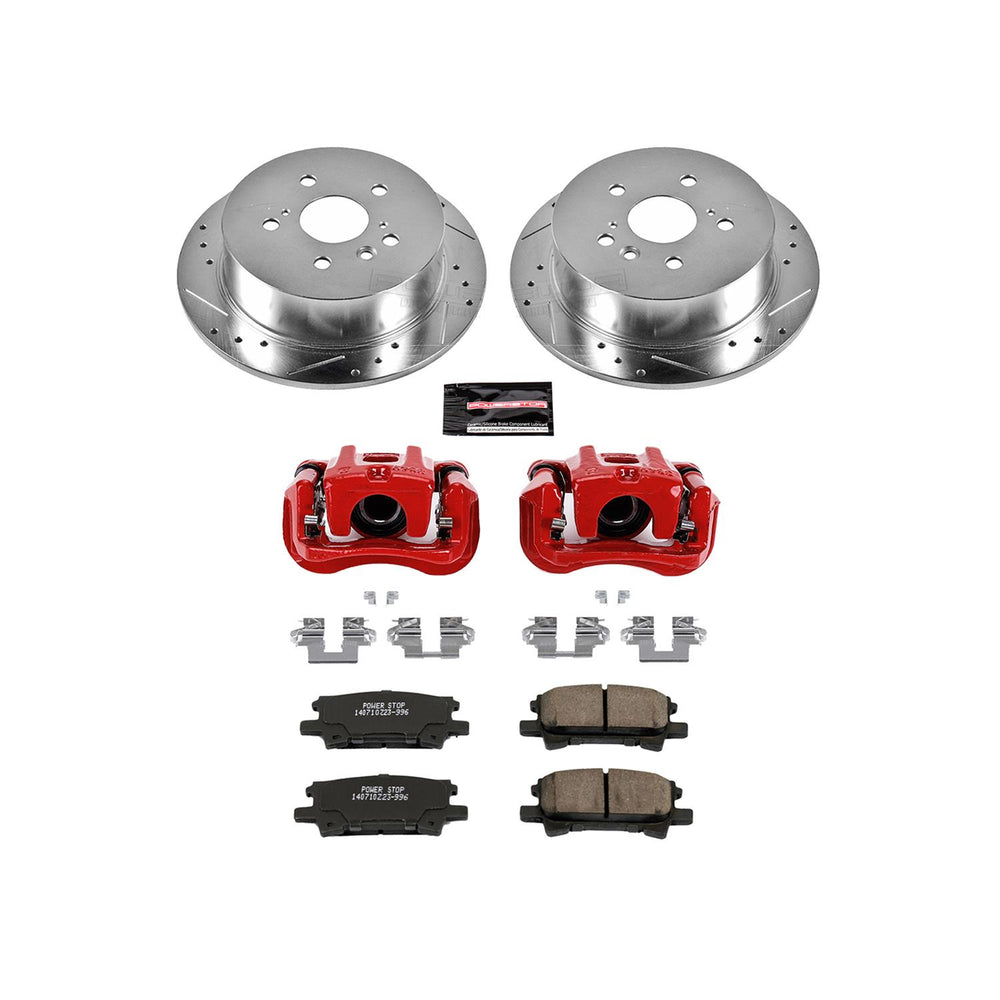 Power Stop 04-07 Toyota Highlander Rear Z23 Evolution Sport Brake Kit w/Calipers