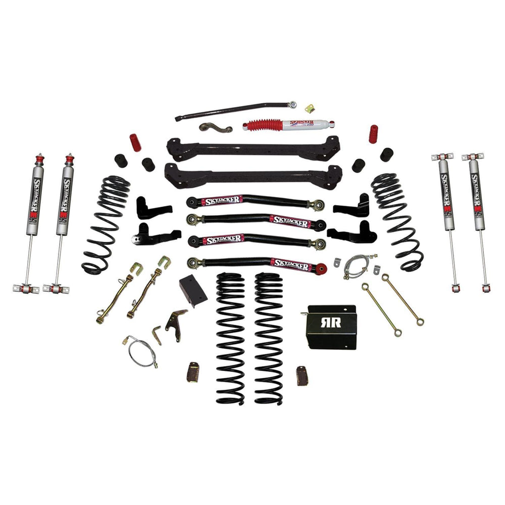 Skyjacker 97-06 Jeep TJ 6in Dual Rate Long Travel Coils Long Arm RR1 Lift Kit w/ M95 Monotube Shocks
