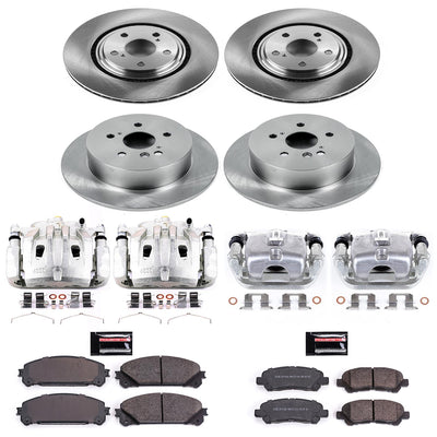 Power Stop 08-13 Toyota Highlander Front & Rear Autospecialty Brake Kit w/Calipers