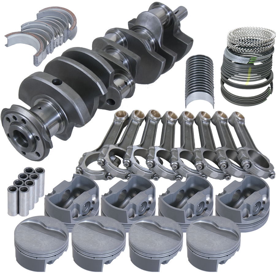 Eagle Chevy 350 3.480in Crank 5.700in I-Beam Rods -12cc 4.060in Pistons Balanced Assembly