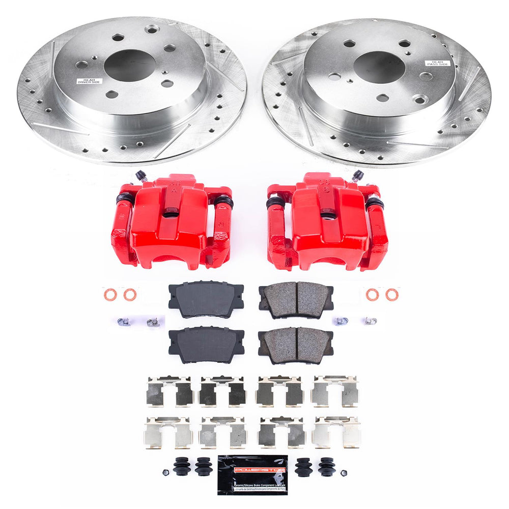 Power Stop 09-10 Pontiac Vibe Rear Z23 Evolution Sport Brake Kit w/Calipers