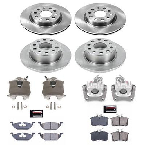 Power Stop 13-15 Volkswagen Jetta Front & Rear Autospecialty Brake Kit w/Calipers