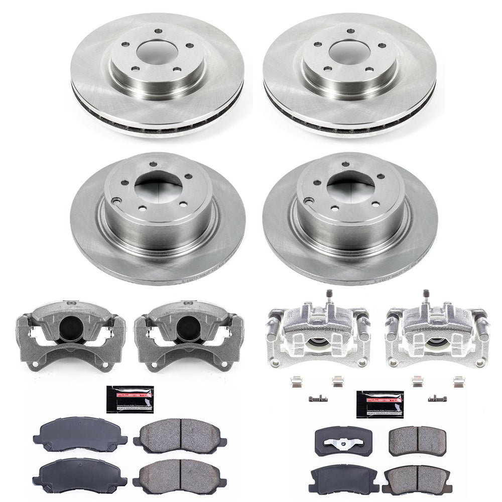 Power Stop 08-16 Mitsubishi Lancer Front & Rear Autospecialty Brake Kit w/Calipers