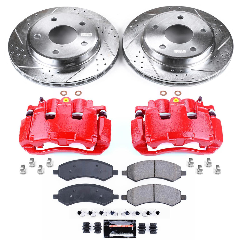Power Stop 09-10 Dodge Dakota Front Z23 Evolution Sport Brake Kit w/Calipers