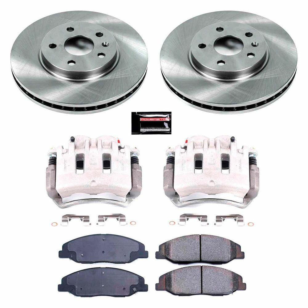 Power Stop 08-14 Cadillac CTS Front Autospecialty Kit w/Cals