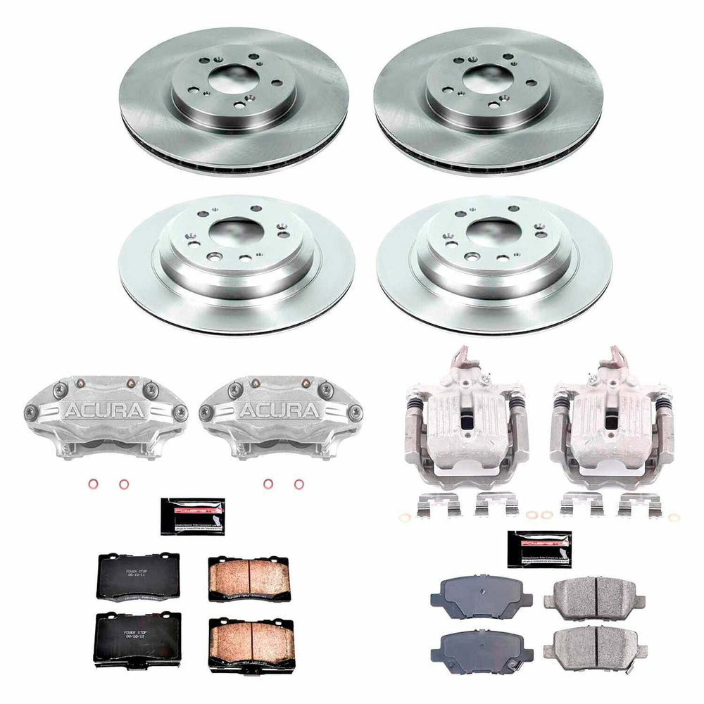 Power Stop 05-12 Acura RL Front & Rear Autospecialty Brake Kit w/Calipers