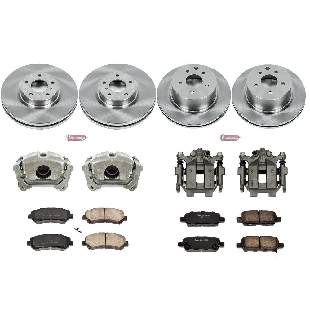 Power Stop 09-14 Nissan Maxima Autospecialty Kit w/ Calipers - Front and Rear