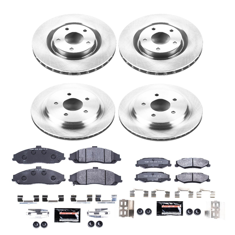 Power Stop 05-07 Cadillac XLR Front & Rear Track Day Brake Kit