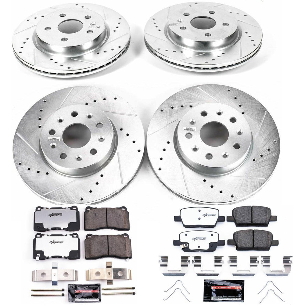 Power Stop 16-19 Chevrolet Camaro Front & Rear Z26 Street Warrior Brake Kit
