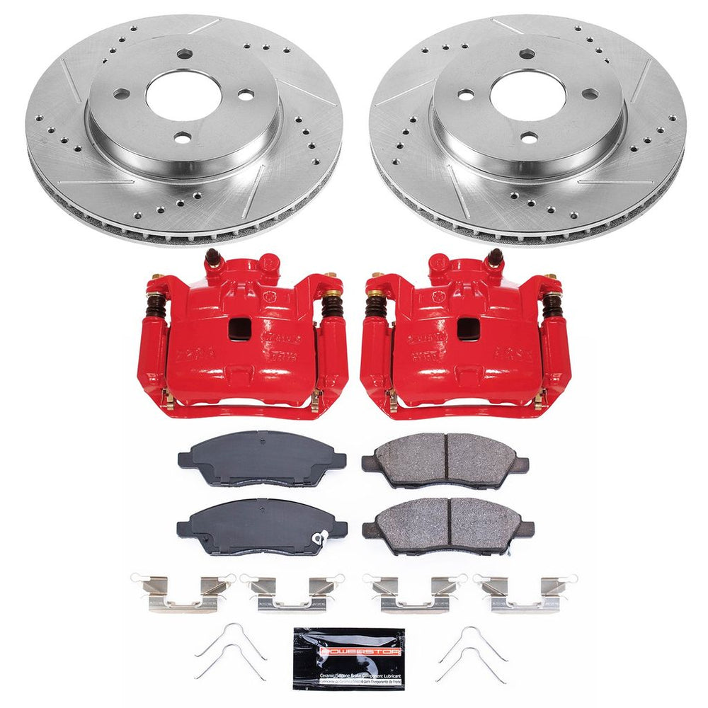 Power Stop 13-18 Nissan Versa Front Z23 Evolution Sport Brake Kit w/Calipers