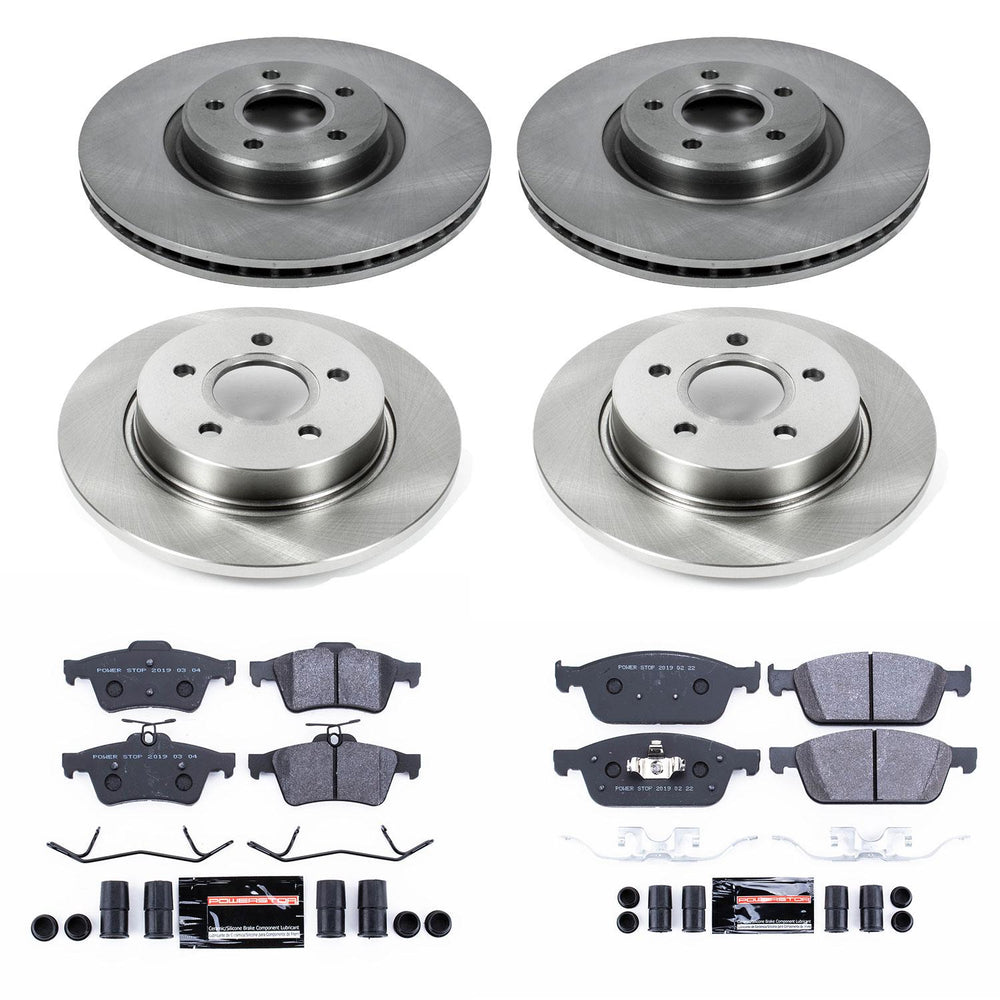 Power Stop 13-14 Ford Focus Front & Rear Track Day SPEC Brake Kit