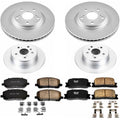 Power Stop 01-03 Toyota Highlander Front & Rear Z17 Evolution Geomet Coated Brake Kit