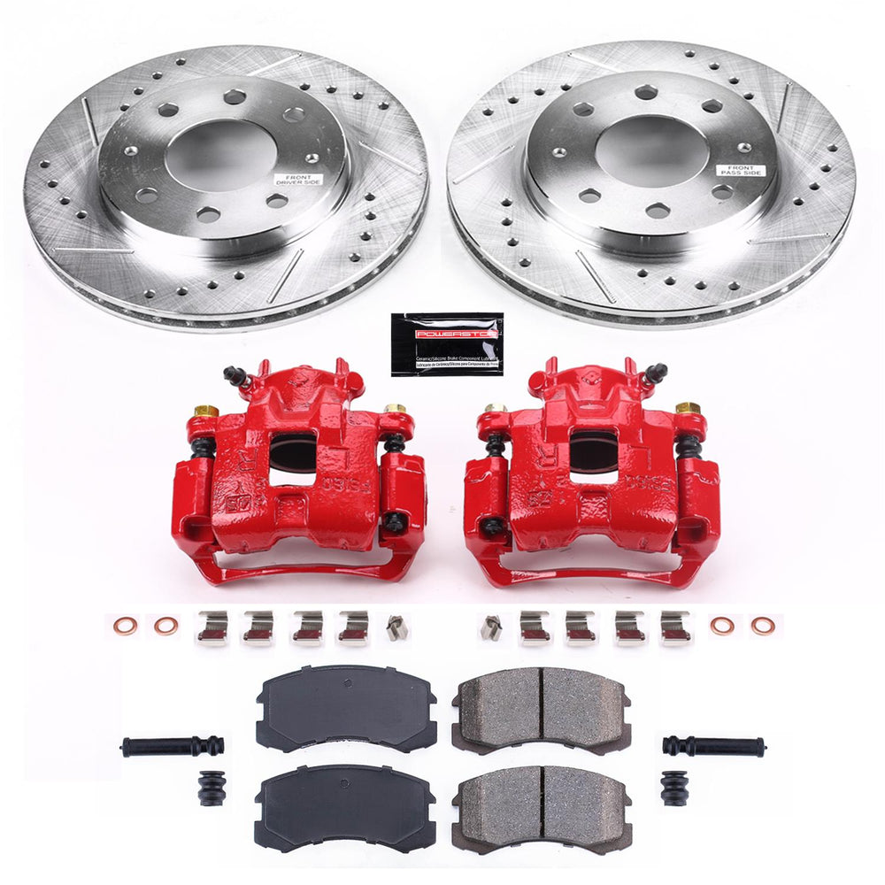 Power Stop 02-07 Mitsubishi Lancer Front Z23 Evolution Sport Brake Kit w/Calipers