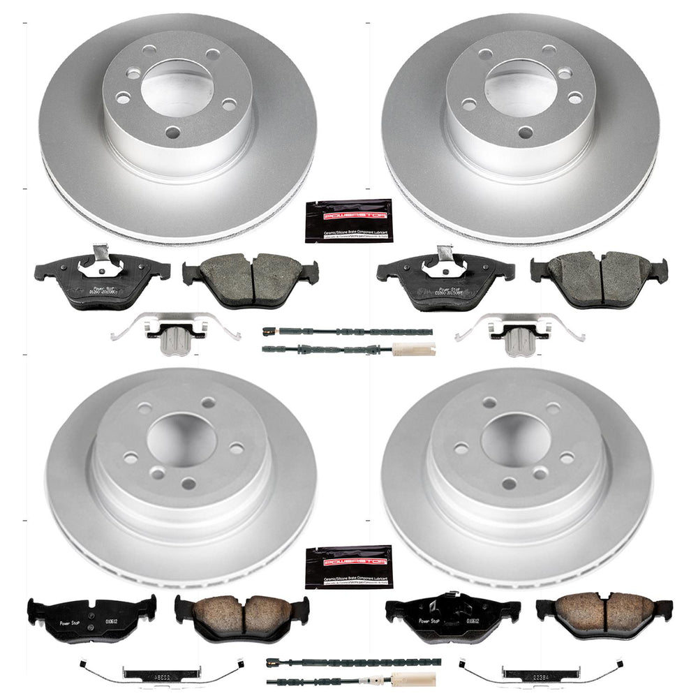 Power Stop 11-12 BMW 328i xDrive Front & Rear Z23 Evolution Sport Coated Brake Kit
