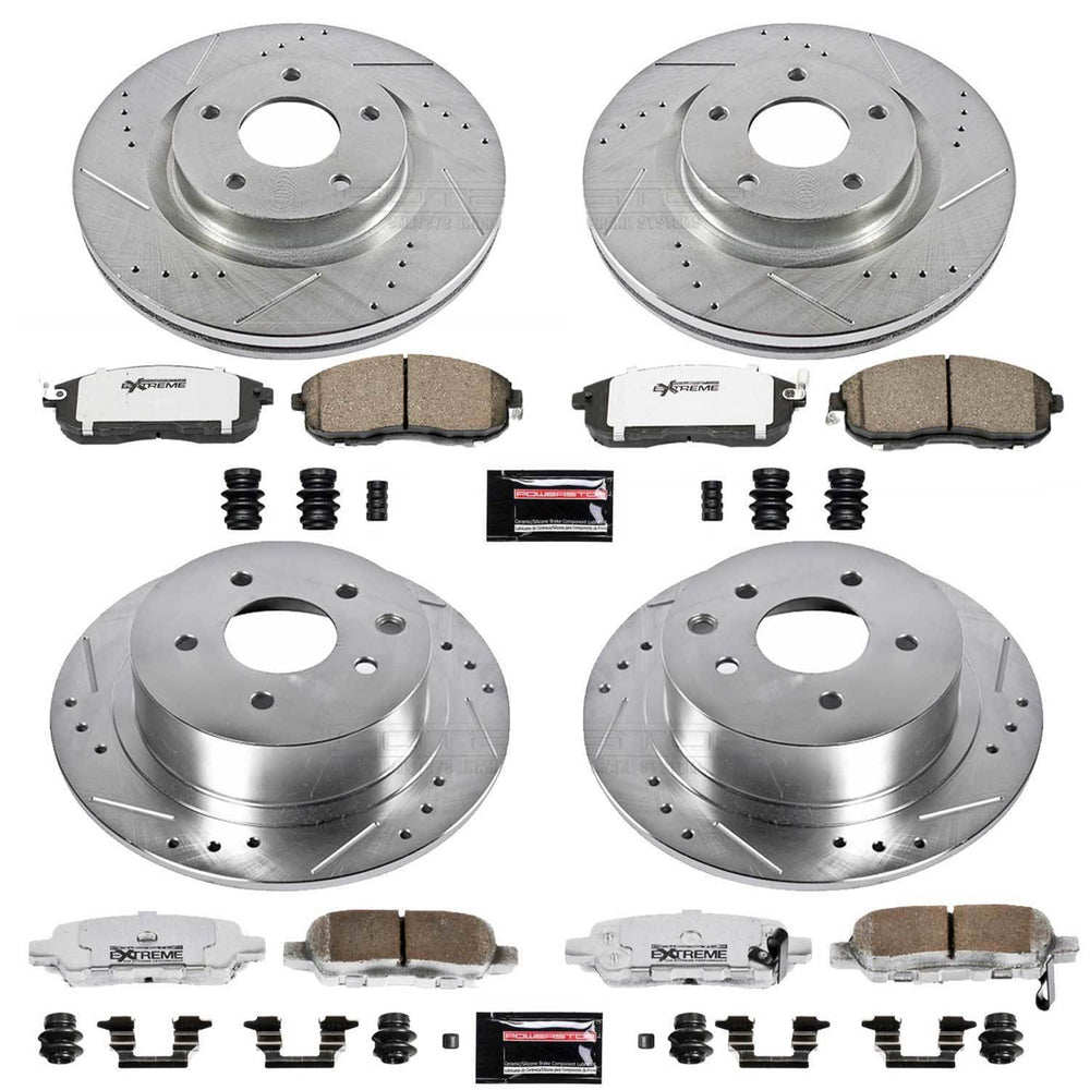 Power Stop 10-13 Nissan Altima Front & Rear Z26 Street Warrior Brake Kit