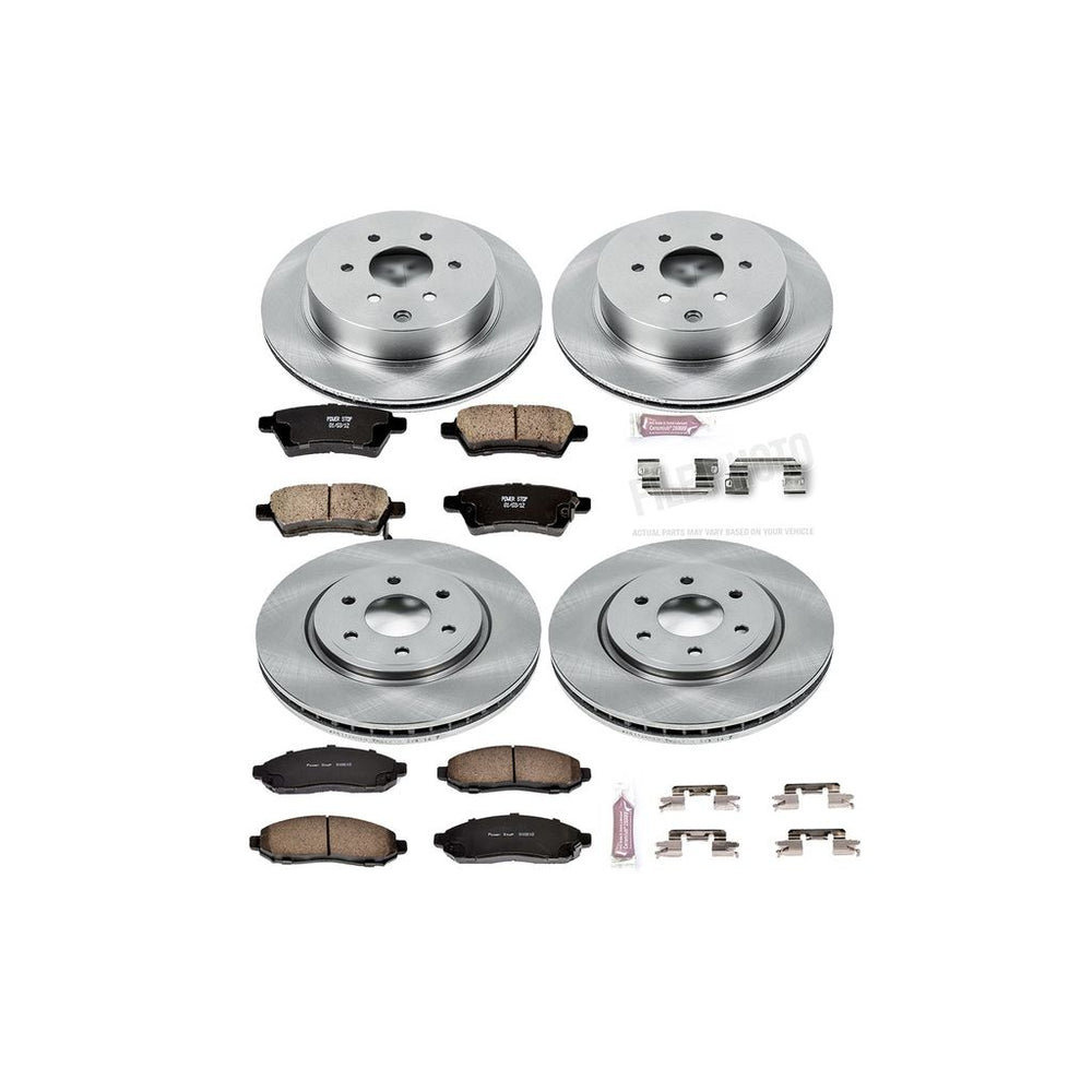 Power Stop 05-12 Nissan Pathfinder Front & Rear Autospecialty Brake Kit