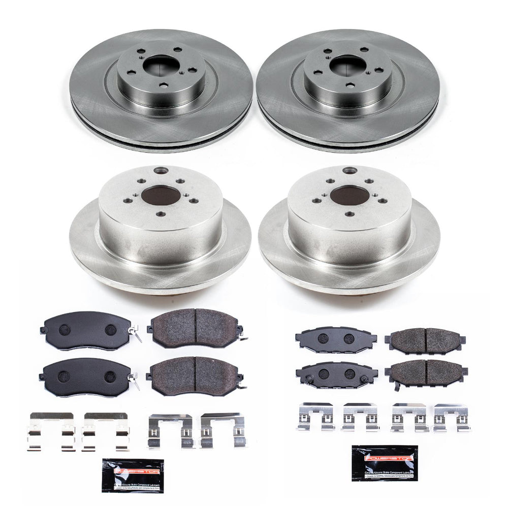 Power Stop 16-17 Subaru Crosstrek Front & Rear Track Day Brake Kit