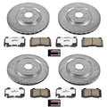 Power Stop 04-07 Cadillac CTS Front & Rear Z26 Street Warrior Brake Kit