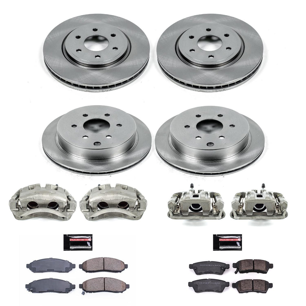Power Stop 16-22 Nissan Frontier Front & Rear Autospecialty Kit w/Cals