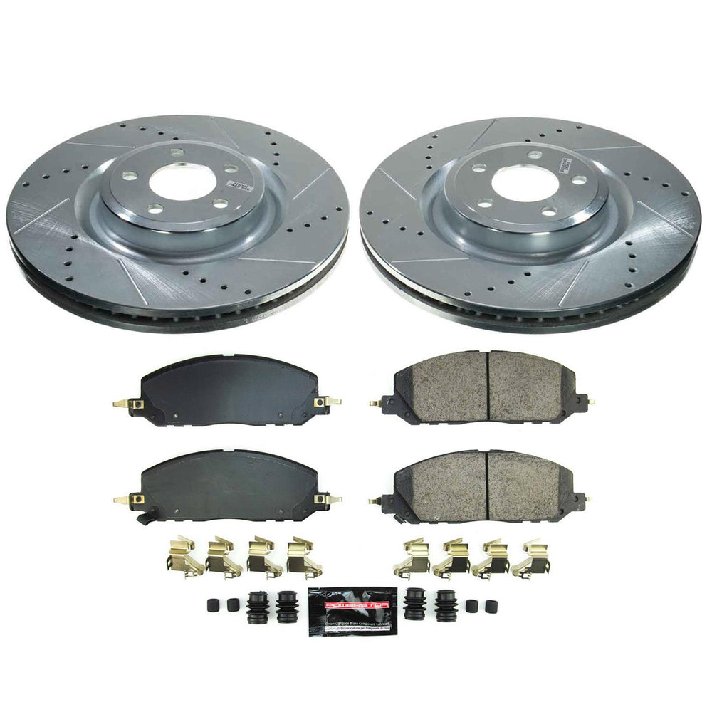 Power Stop 20-22 Lincoln Aviator Front Z23 Evolution Brake Kit