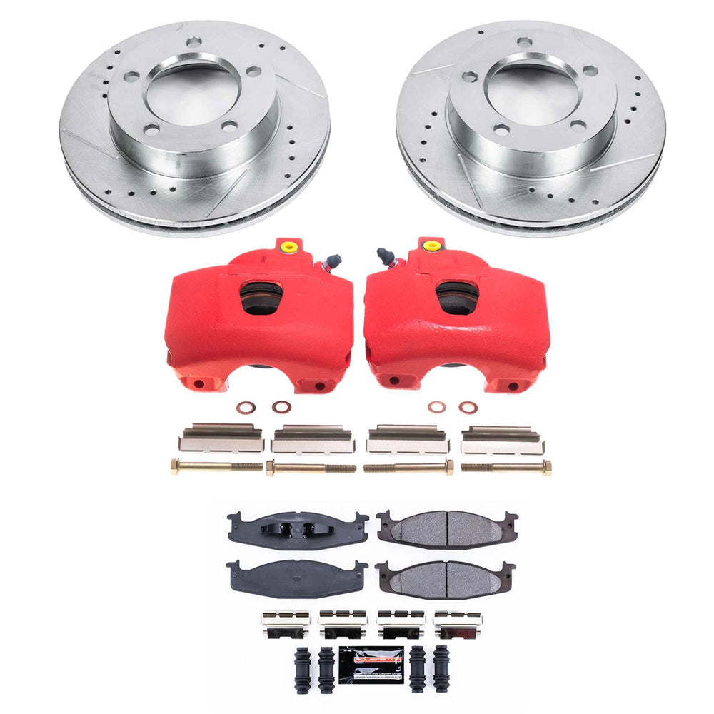 Power Stop 94-96 Ford Bronco Front Z23 Evolution Sport Brake Kit w/Calipers