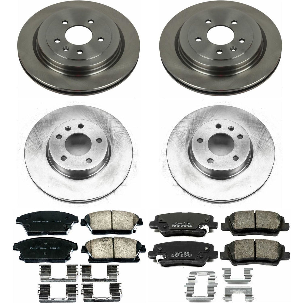 Power Stop 13-15 Cadillac ATS Front & Rear Autospecialty Brake Kit