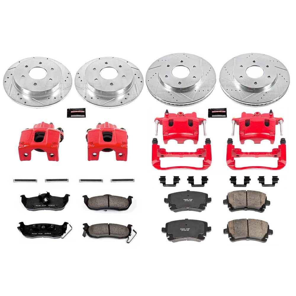 Power Stop 2005 Nissan Armada Front & Rear Z23 Evolution Sport Brake Kit w/Calipers