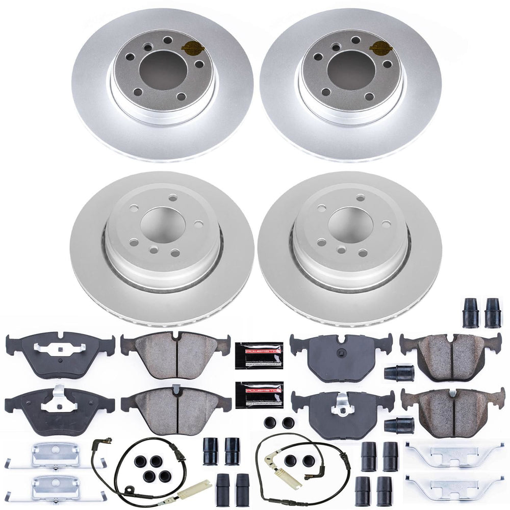 Power Stop 06-07 BMW 525i Front & Rear Z23 Evolution Sport Coated Brake Kit