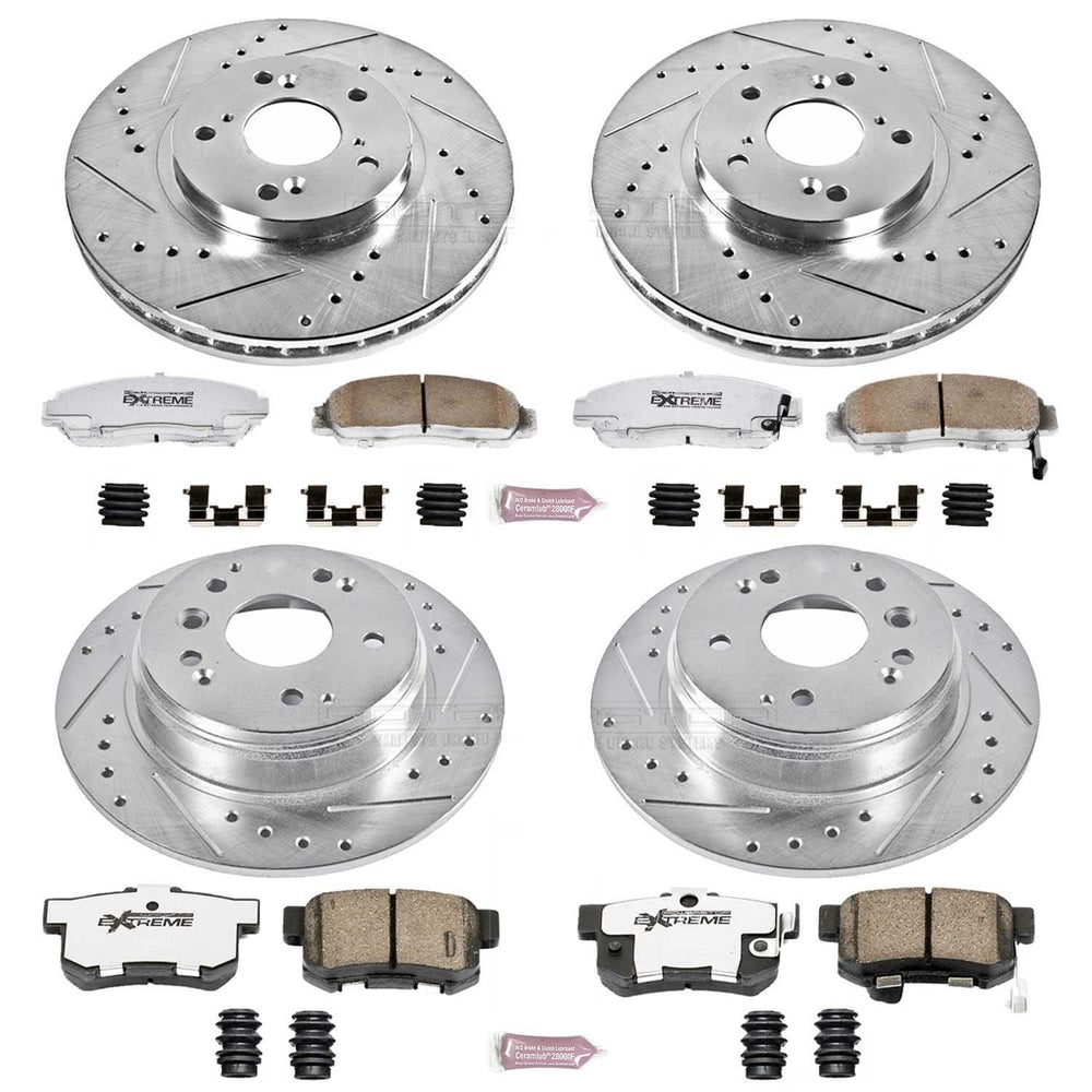 Power Stop 04-08 Acura TL Front & Rear Z26 Street Warrior Brake Kit