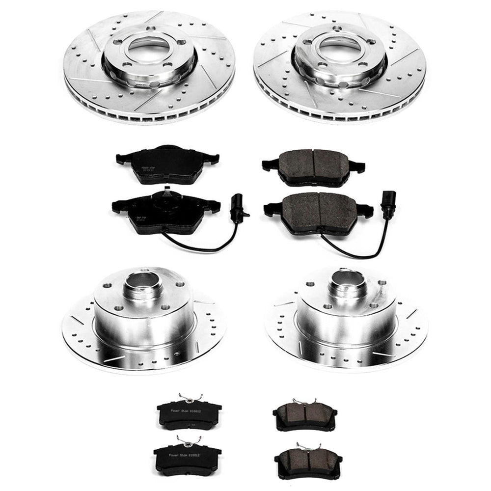 Power Stop 99-01 Audi A4 Front & Rear Z23 Evolution Sport Brake Kit