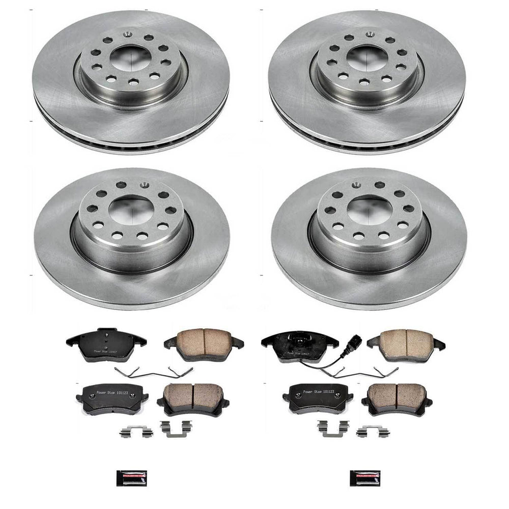 Power Stop 2009 Volkswagen Passat Front & Rear Autospecialty Brake Kit