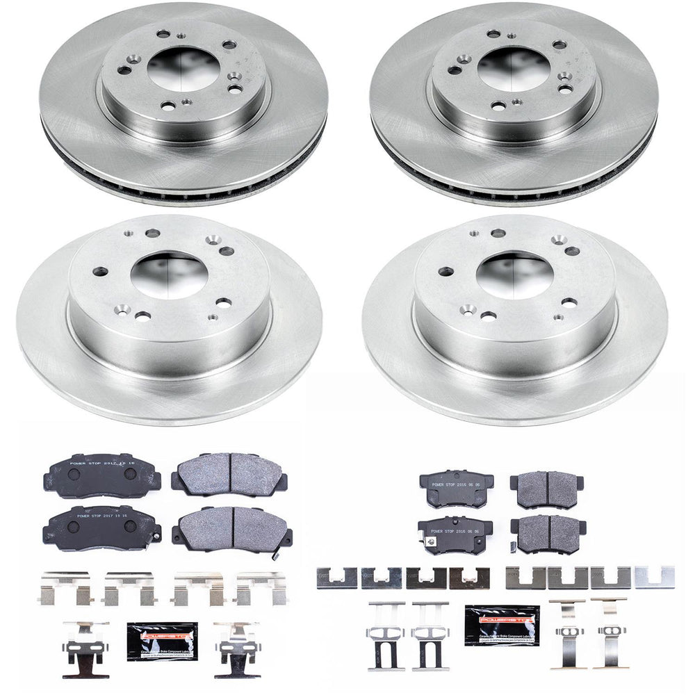 Power Stop 97-01 Acura Integra Front & Rear Track Day SPEC Brake Kit