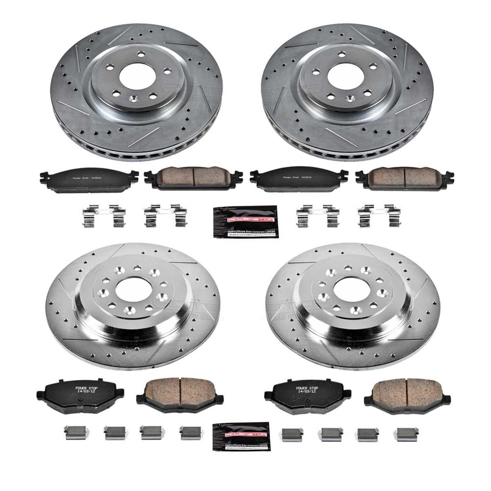 Power Stop 09-11 Ford Flex Front & Rear Z23 Evolution Sport Brake Kit