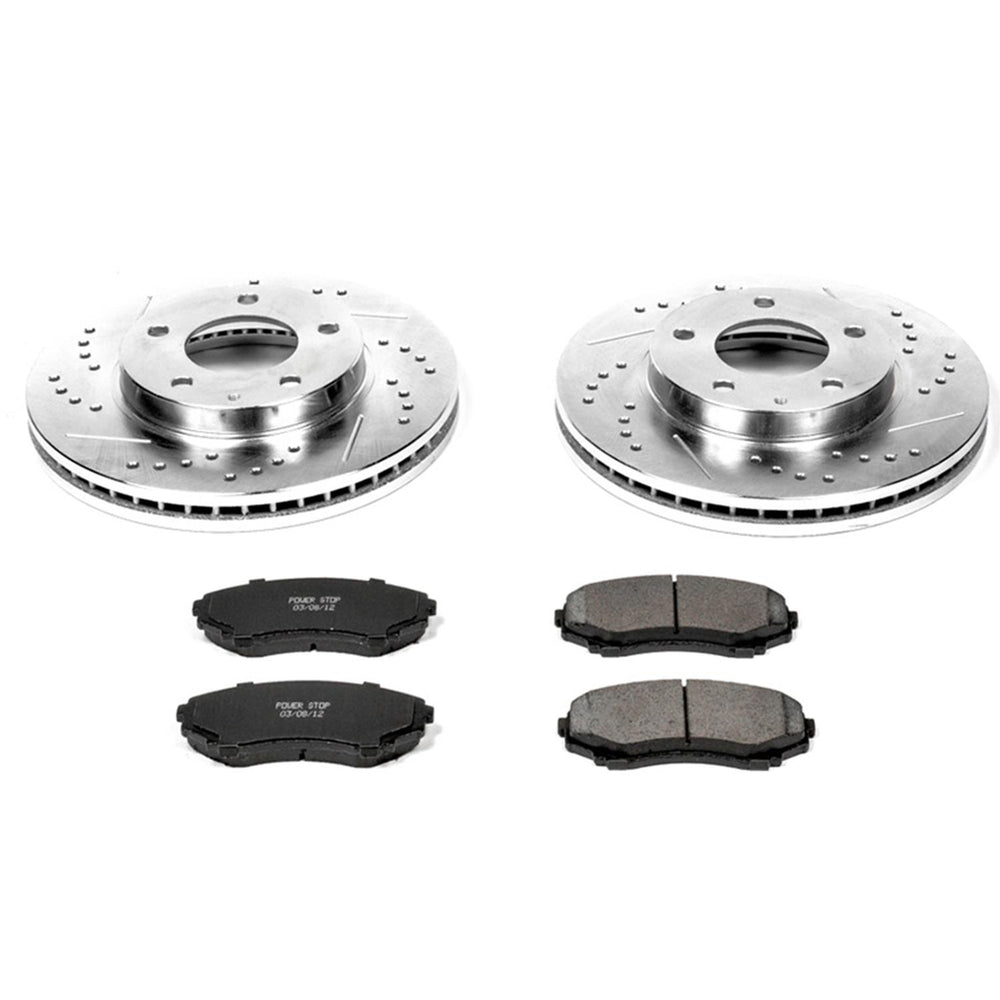 Power Stop 04-06 Mazda MPV Front & Rear Z23 Evolution Sport Brake Kit