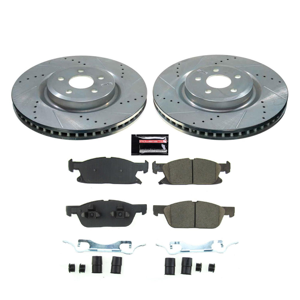 Power Stop 19-22 Ford Edge Front Z23 Evolution Brake Kit